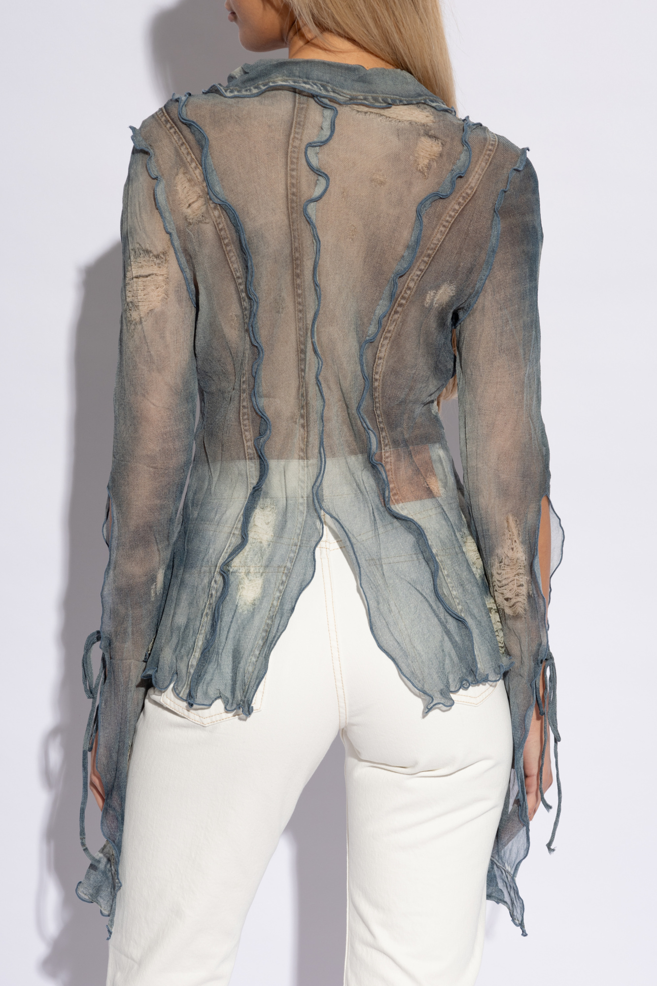 トップス Acne studios earshot Blue Printed Top Acne Studios - Millet LTK Stormy Jacquard
